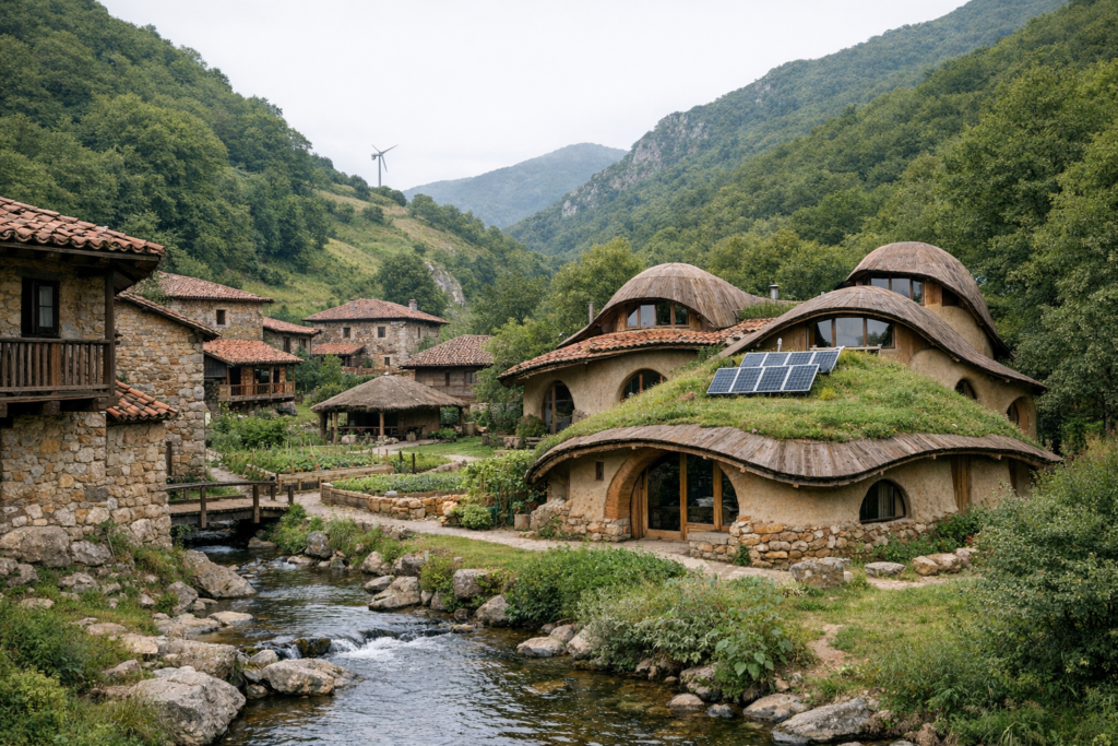Asturien bietet viel unberührte Natur, vergleichsweise geringe Bewölkungsdichte und große verfügbare Flächen. 